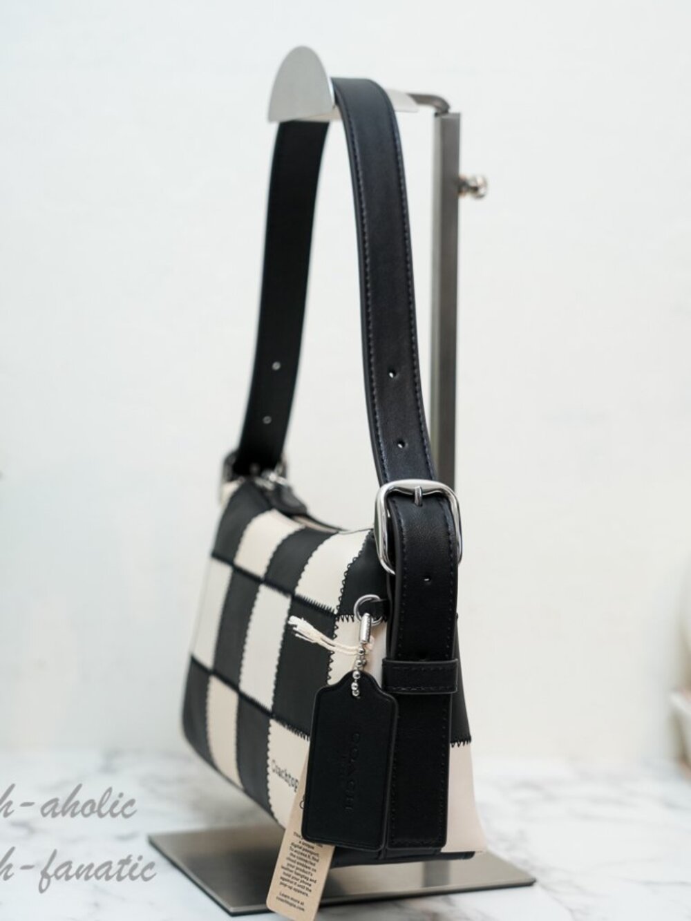 Coach Coachtopia Alter Ego Small Slouchy Shoulder Bag Checkerboard CGQ32 NWT - Picture 5 of 12